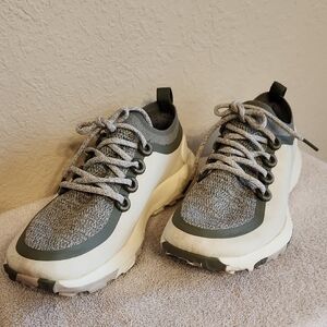 allbirds Women's Cream Knit Athletic Sneakers with Olive Trim